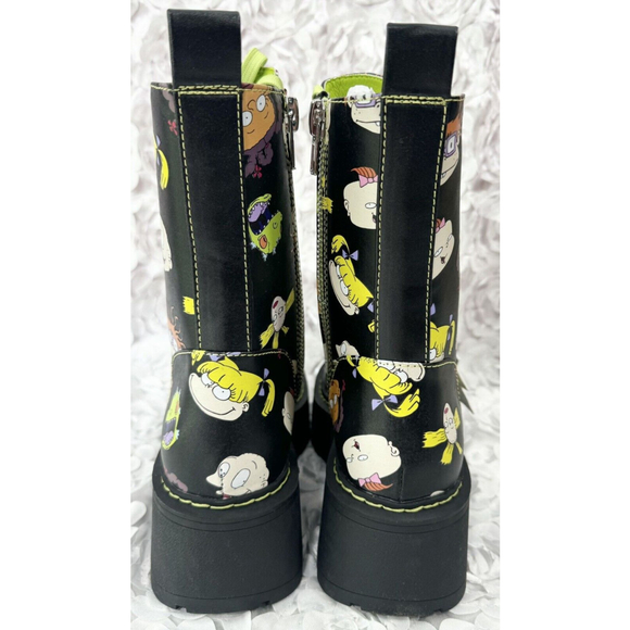 NWOB Nickelodeon RUGRATS Size 9 Dolls Kill ”All Growed Up” Printed Combat Boots - Picture 4 of 12